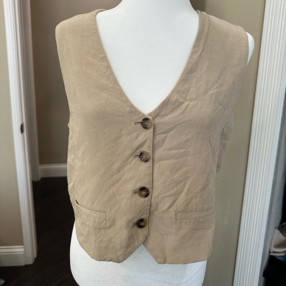 Zara Tan Vest